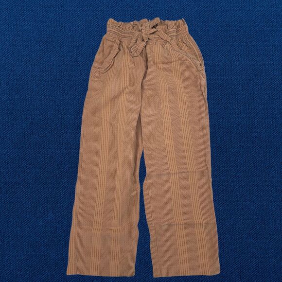 Senna Sky Pants Womens XS Brown Stripes Indie Scandinavian Breathable Pull On - Picture 6 of 11